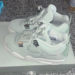 Jordan Women's Sneakers in Light Gray and White